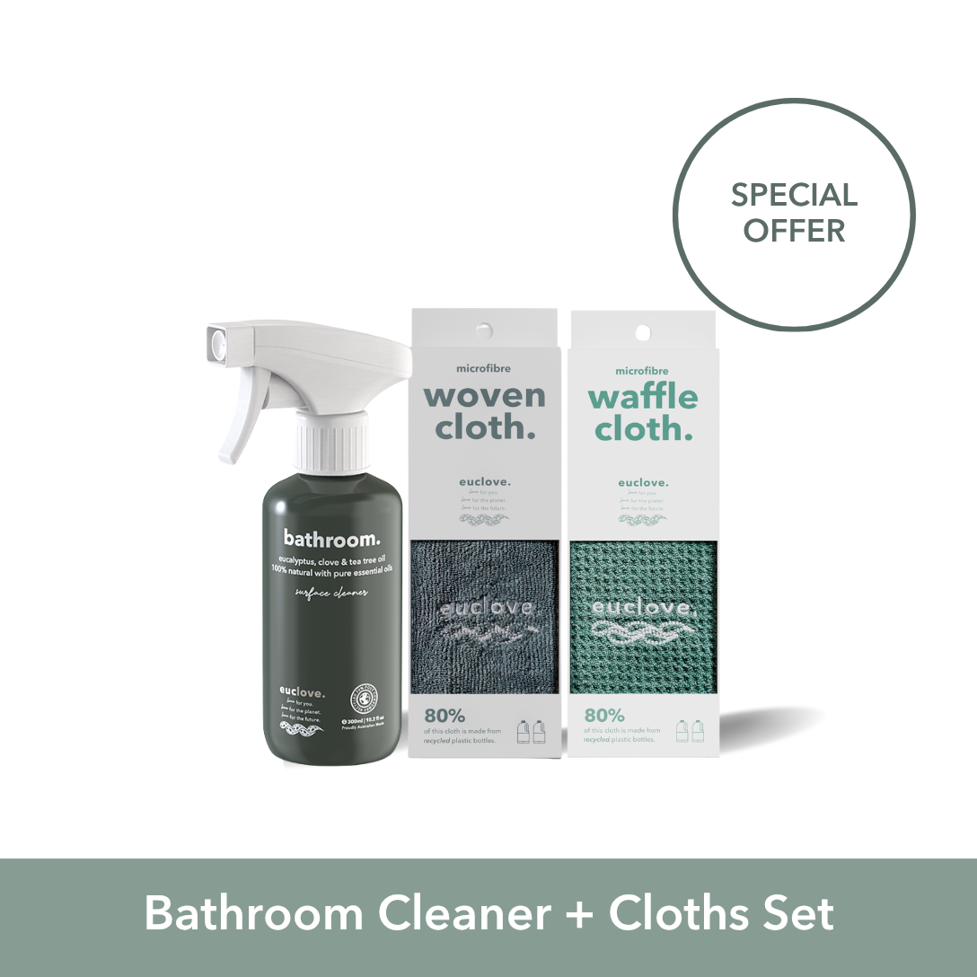 Bathroom & Mould Cleaner with Clove oil 300 ml + microfibre cloths