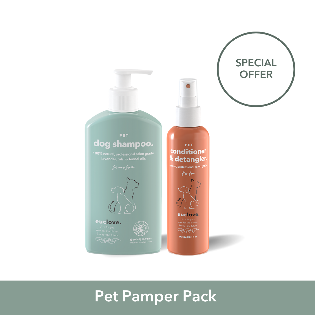 Pet Pamper Pack - Natural Dog Shampoo & Leave in Conditioner