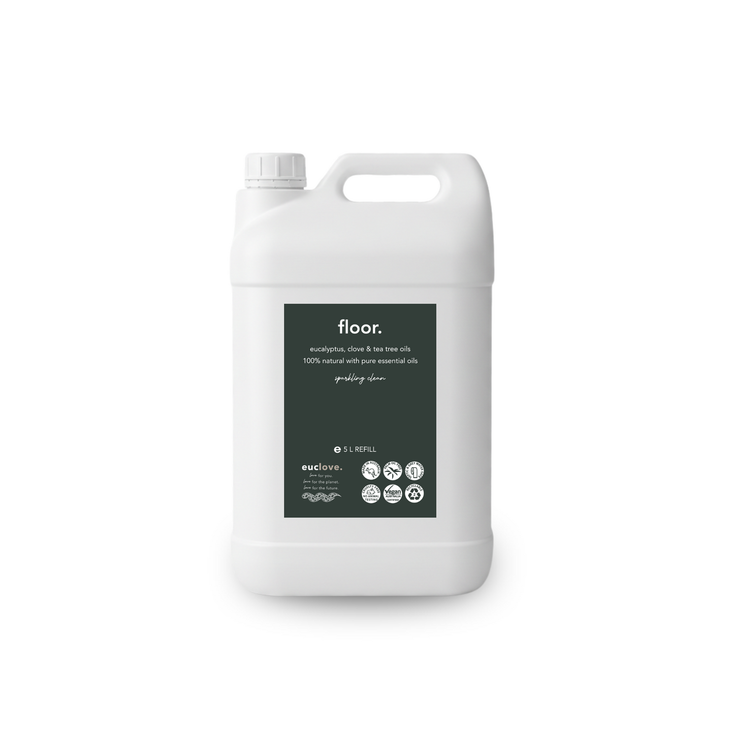 Non-Toxic Natural Floor Cleaner 5 Litre Refill & Value Pack