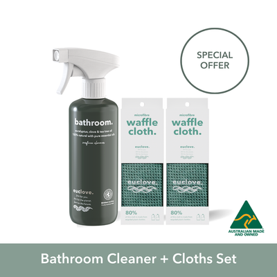 Bathroom & Mould Cleaner with Clove oil 500 ml + microfibre cloths