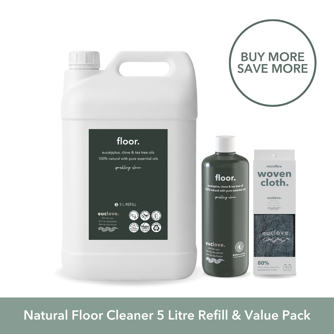 Non-Toxic Natural Floor Cleaner 5 Litre Refill & Value Pack
