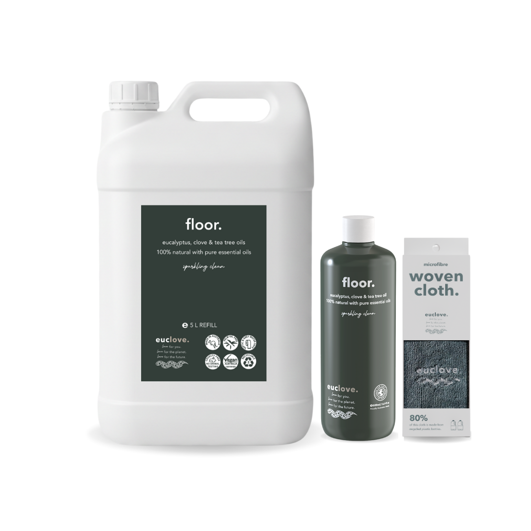 Non-Toxic Natural Floor Cleaner with antibacterial essential oils