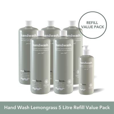Hand Wash Lemongrass 5 Litre Refill Value Pack