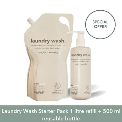 Natural Laundry Wash for Sensitive Skin - gentle yet powerful detergent