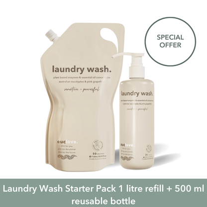 Natural Laundry Wash for Sensitive Skin - gentle yet powerful detergent