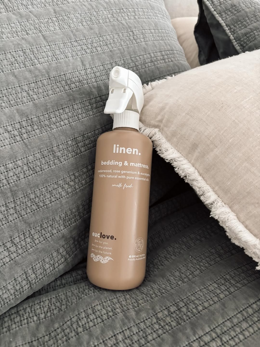 Natural Linen Spray Rose Geranium & Himalayan Cedarwood