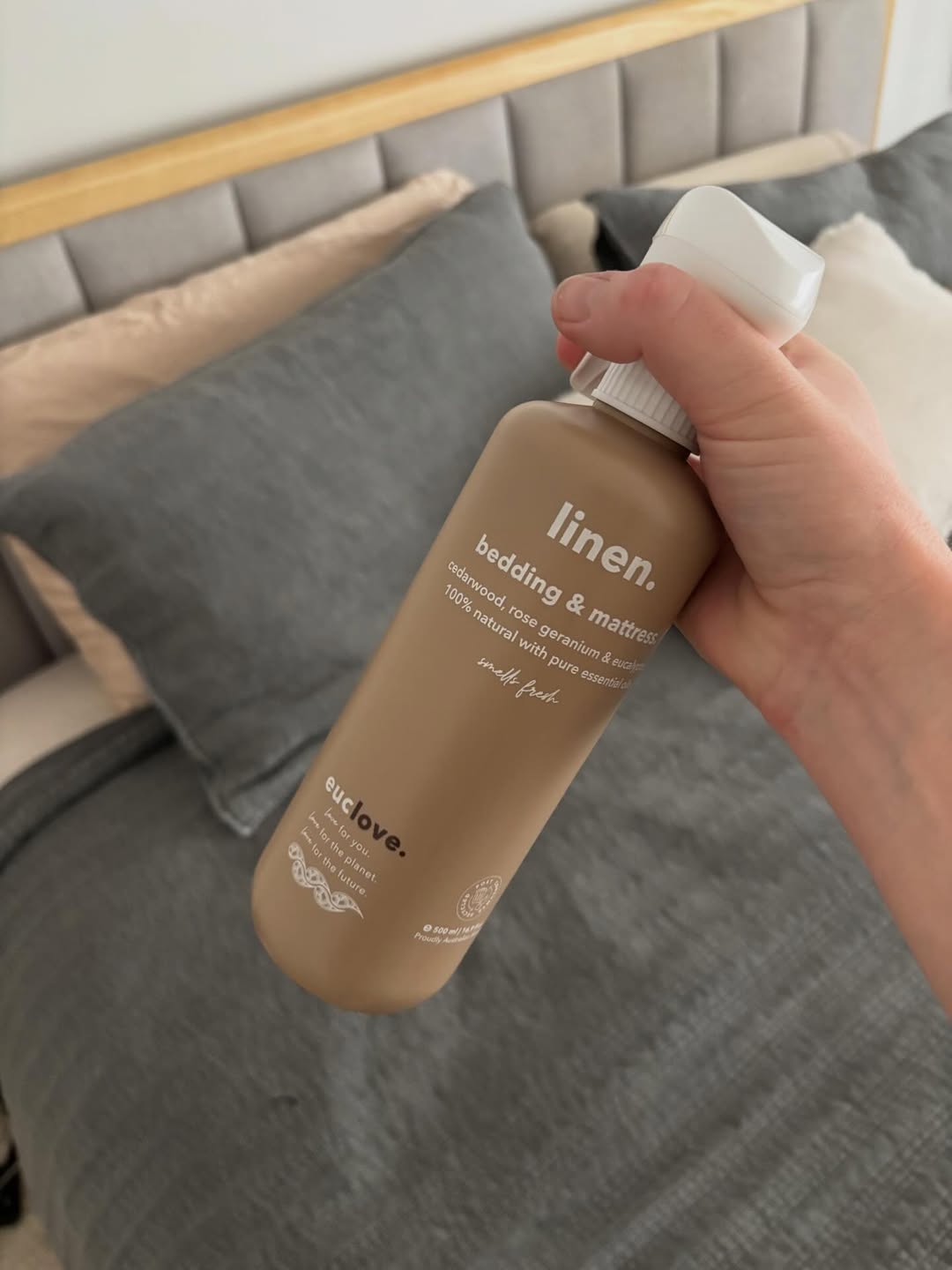 Natural Linen Spray Rose Geranium & Himalayan Cedarwood